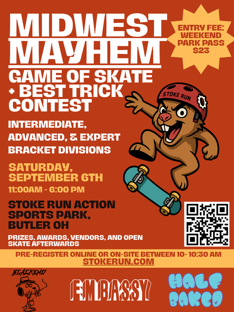 Midwest Mayhem Game of Skate & Best Trick Contest