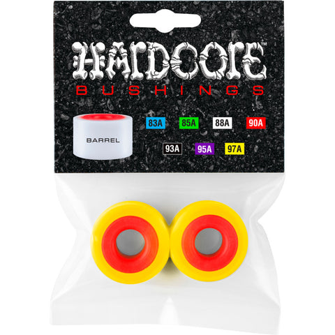 Hardcore Bushings Barrel 97A - Yellow/Red - Stoke Run LLC