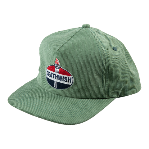 DEATHWISH MOTOR SPIRITS SNAPBACK 5 Panel Green Corduroy