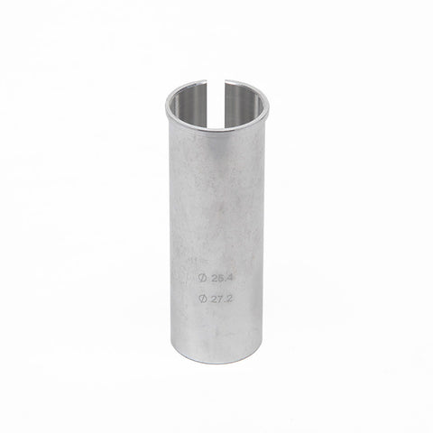 S&M SEAT POST SHIM 27.2MM TO 25.4MM - SILVER - Stoke Run LLC