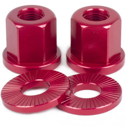 Shadow Featherweight Alloy Nuts 3/8 Red - Stoke Run LLC