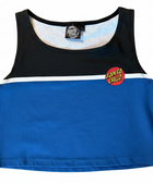 Classic Dot Colorblock Tank Crop Fitted Tee - Stoke Run LLC