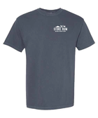 Stoke Run Arch Logo Tee - M - Denim - Stoke Run LLC