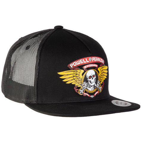 CAP TRUCKER PP WINGED RIPPER BLACK - Stoke Run LLC