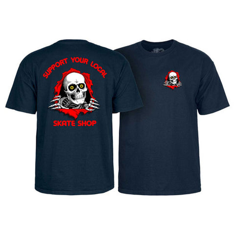 T-SH P/P '2' RIPPER SUPPORT YOUR LOCAL SKATESHOP NAVY MD - Stoke Run LLC