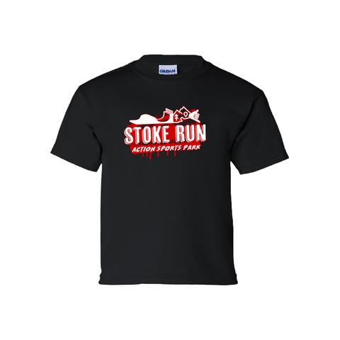 Stoke Run KIDS Tee - M - Black - Stoke Run LLC