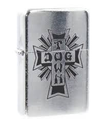 DOGTOWN Cross Logo Flip Top Metal Lighter - Stoke Run LLC
