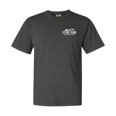 Stoke Run Arch Logo Tee - S - Pepper - Stoke Run LLC