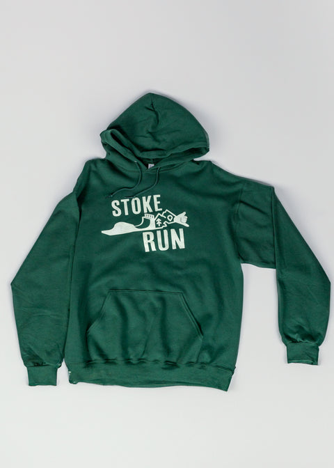 Stoke Run OG Hoodie - S, Green - Stoke Run LLC
