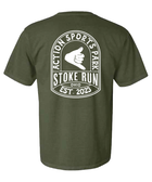 Stoke Run Arch Logo Tee - M - Hemp - Stoke Run LLC