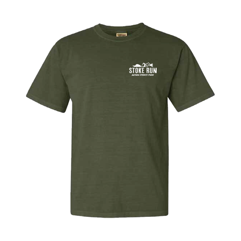 Stoke Run Arch Logo Tee - M - Hemp - Stoke Run LLC