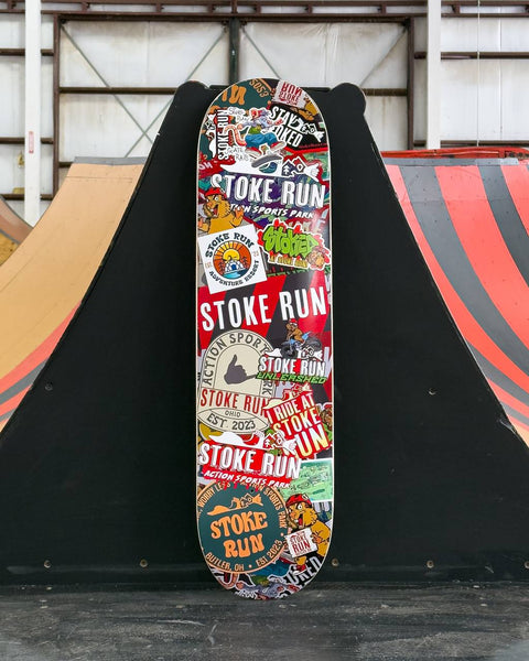 Stoke Run Sticker Bomb Deck - Stoke Run LLC