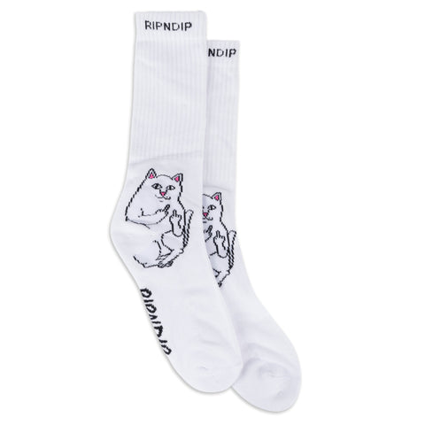 RIP N DIP Lord Nermal Socks White - Stoke Run LLC
