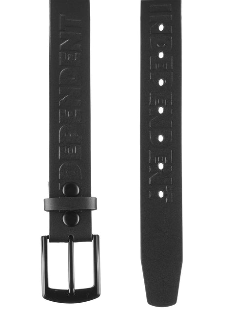 Independent - Bar Logo Polyurethane Belt Black - Stoke Run LLC