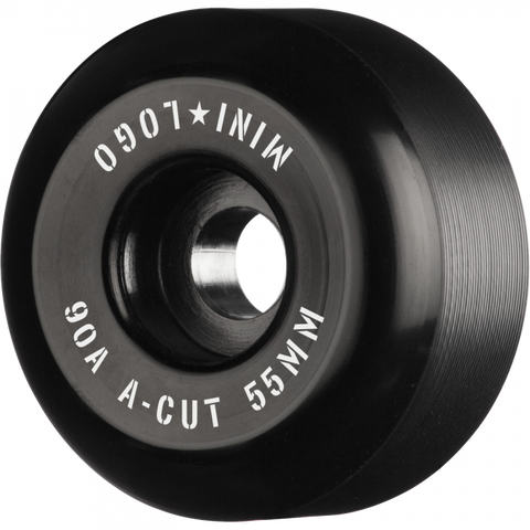 Mini Logo A-CUT HYBRID 55mm 90a BLACK ppp (4PK) - Stoke Run LLC