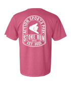 Stoke Run Arch Logo Tee - L - Crunch - Stoke Run LLC