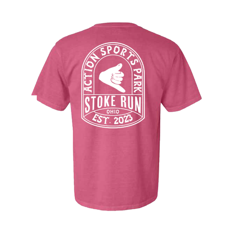 Stoke Run Arch Logo Tee - L - Crunch - Stoke Run LLC