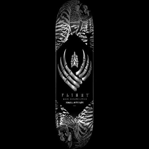 Powell Peralta Flight Skeleton Silver Foil 243 8.25 K26 - Stoke Run LLC