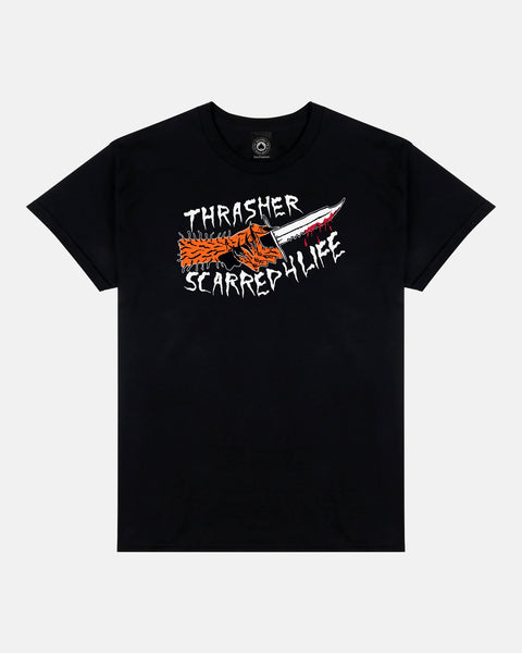 Thrasher Scarred 4 Life T Shirt Medium - Stoke Run LLC