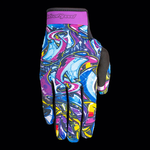 Saints of Speed Graffiti Gloves - Stoke Run LLC
