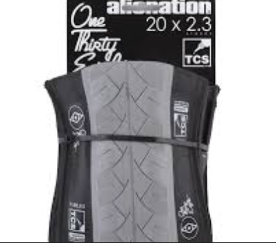 ALIENATION TCS 138 20x2.3 " Foldable" TIRE GREY/BLACK - sold individual - Stoke Run LLC