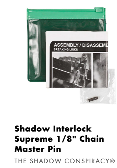 Shadow Interlock Chain Master Pin 1/8" - Stoke Run LLC