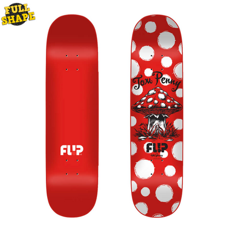 Flip Penny Dots Red Deck 8.125 - Stoke Run LLC