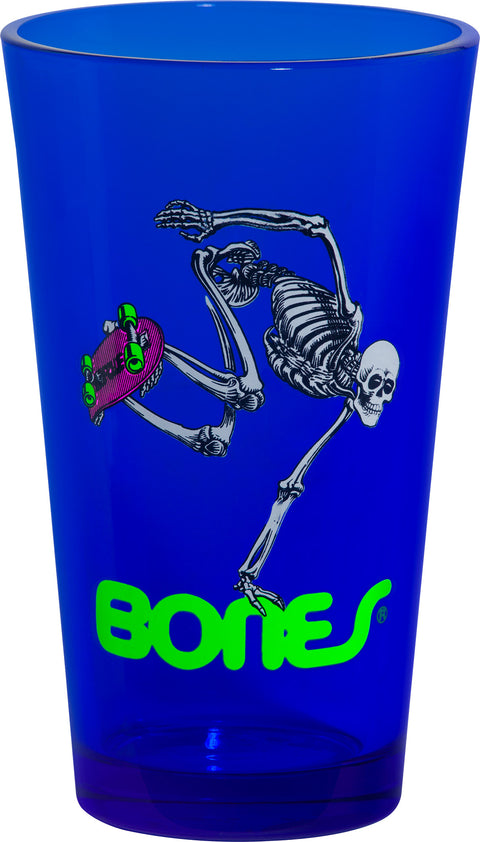 Powell Peralta Pint Glass Skateboard Skeleton Blacklight - Stoke Run LLC