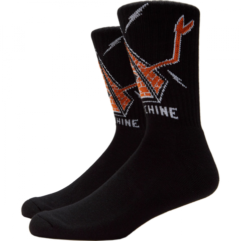 TM PYRAMID CREW SOCKS BLACK 1pr - Stoke Run LLC