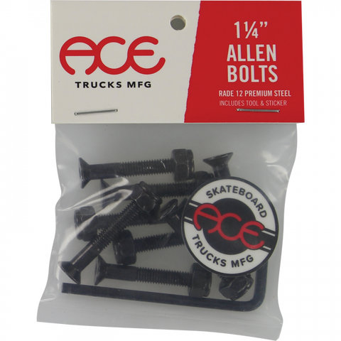 ACE 1.25" ALLEN HARDWARE SET BLACK - Stoke Run LLC