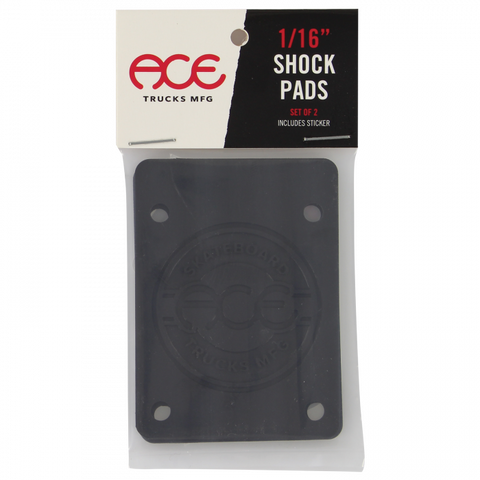 ACE Shock Pads Set 1/16" Black - Stoke Run LLC