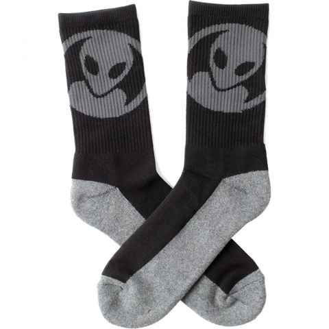 Alien Workshop BLACK 1pr DOT CREW SOCK - Stoke Run LLC