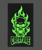 Creature Bonehead Flaming Skull Sticker - Stoke Run LLC
