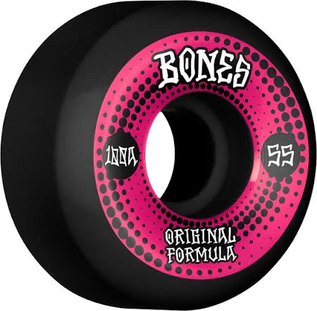 Bones Originals 55 V5 OG Wheels 100A pink - Stoke Run LLC