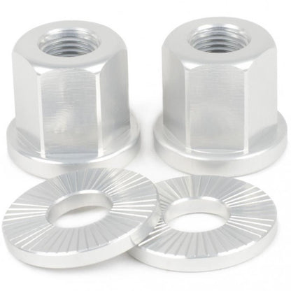 Shadow Featherweight Alloy Nuts 3/8 Raw Polish - Stoke Run LLC