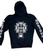 Dog Town Cross Zip Hoodie Black - XL - Stoke Run LLC