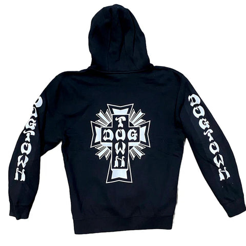 Dog Town Cross Zip Hoodie Black - XL - Stoke Run LLC