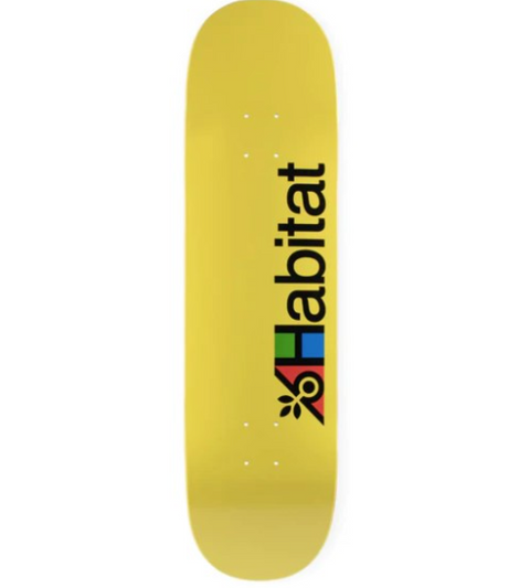 Habitat Team Transit Logo Yellow Deck 8.50 - Stoke Run LLC