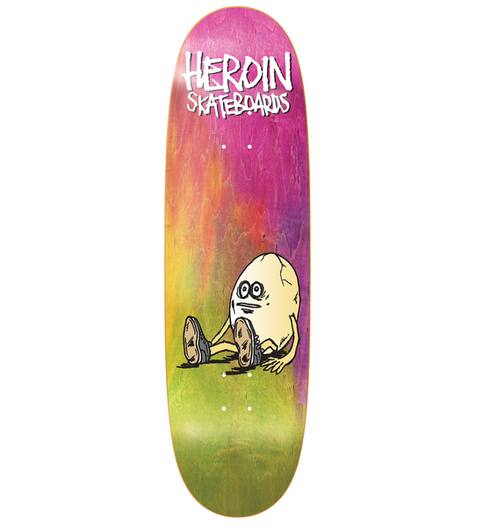 Heroin Team Rainbow Egg Shaped Deck 9.125 - Stoke Run LLC