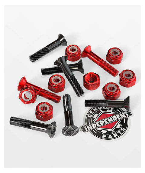 Independent - Red 1" Cross Bolts - Stoke Run LLC