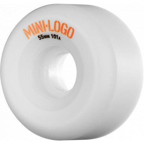 Mini Logo 101A A-cut 55mm Wheels White - Stoke Run LLC