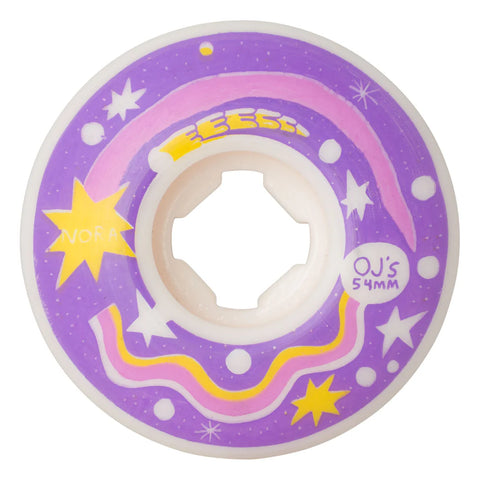 54mm Nora Dreams Elite White  EZ EDGE 101a OJ Wheels - Stoke Run LLC