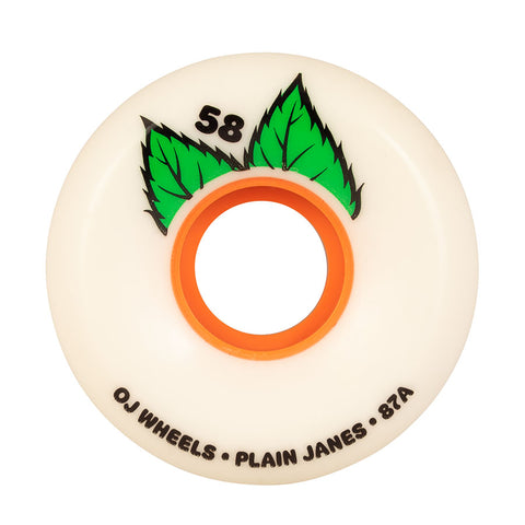 OJ 58mm Plain Jane Keyframe 87a Skateboard Wheels - Stoke Run LLC