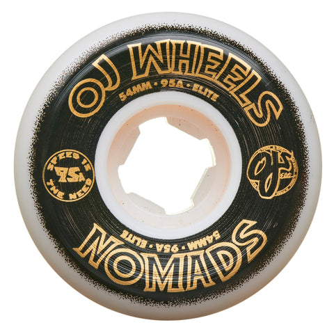 OJ Wheels 54mm Elite White Nomads 95a