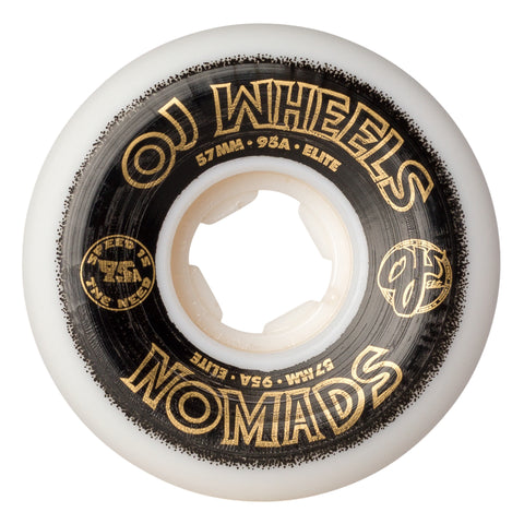 OJ Wheels 57mm Elite White Nomads 95a