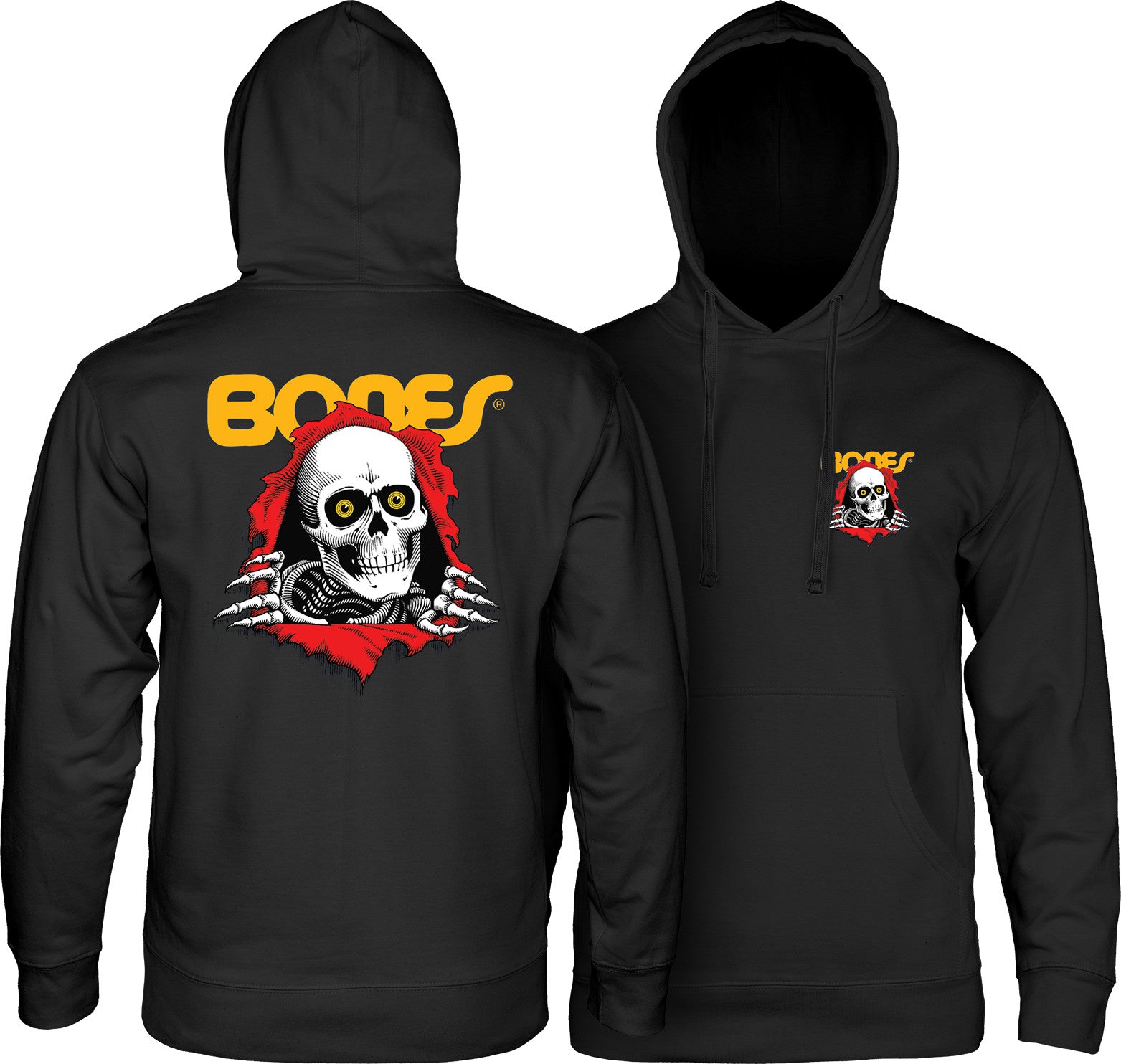 【L】RIPPER HOODED / SWEATSHIRT. Powell Peralta Ripper Hooded Sweatshirt Black – Stoke Run LLC