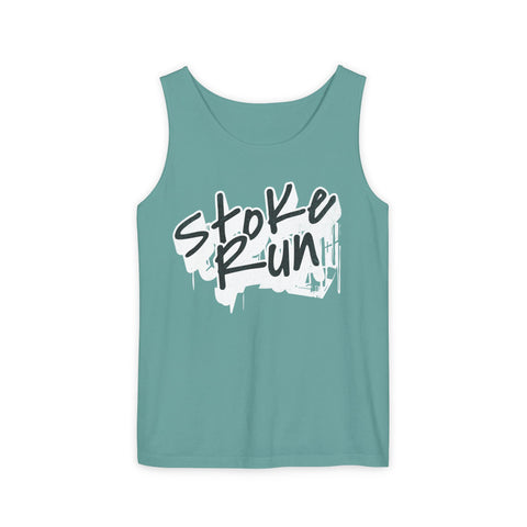 Stoke Run Tag Spot Unisex Tank Top