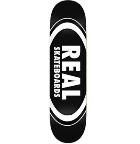 Real Team Classic Oval Black Deck 8.25 - Stoke Run LLC