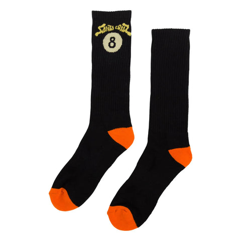 Winkowski 8Baller Trip Mid Crew Socks Black/Orange 9-11 1 Pair Mens Santa Cruz - Stoke Run LLC