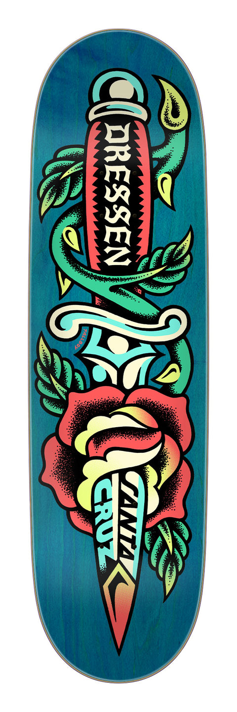 Santa Cruz Dressen Rose Dagger Pro 8.7in x 31.825in - Stoke Run LLC